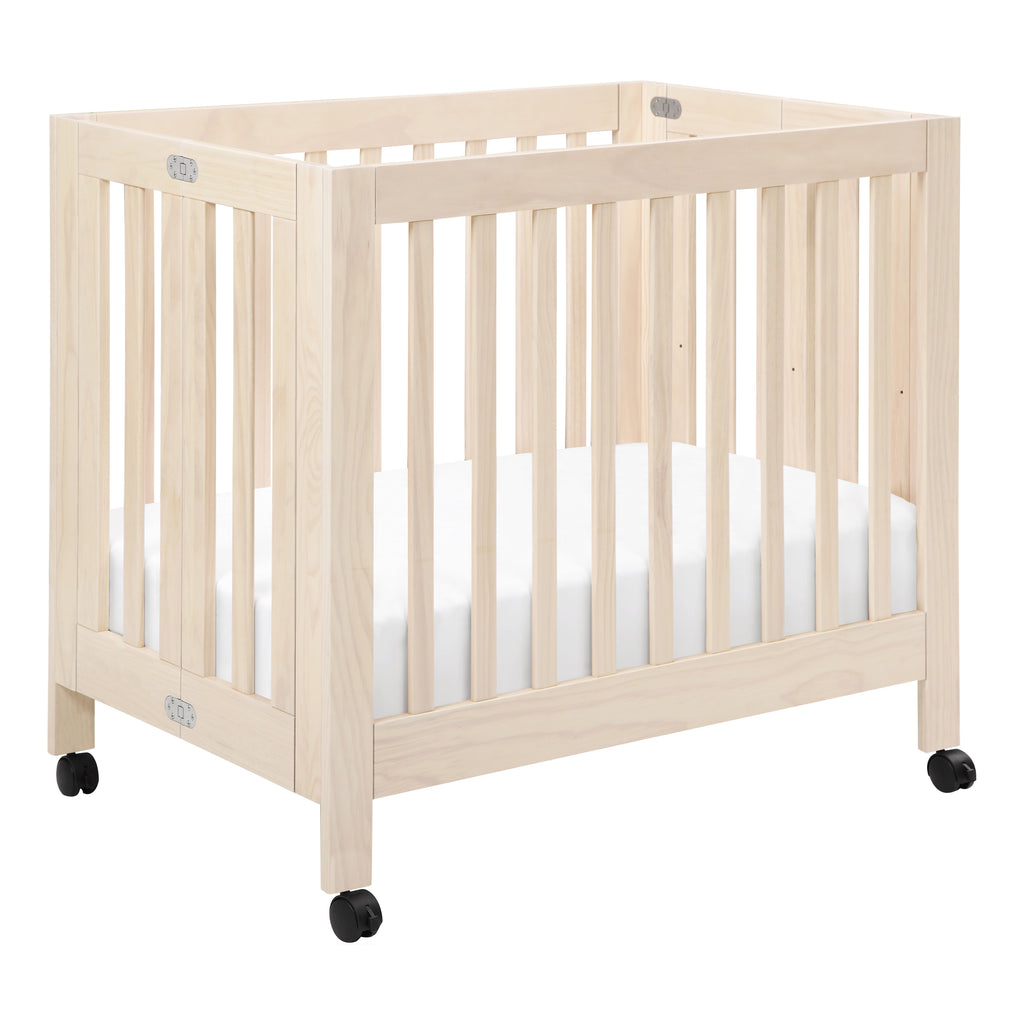 M6698NX,Origami Mini Crib in Washed Natural