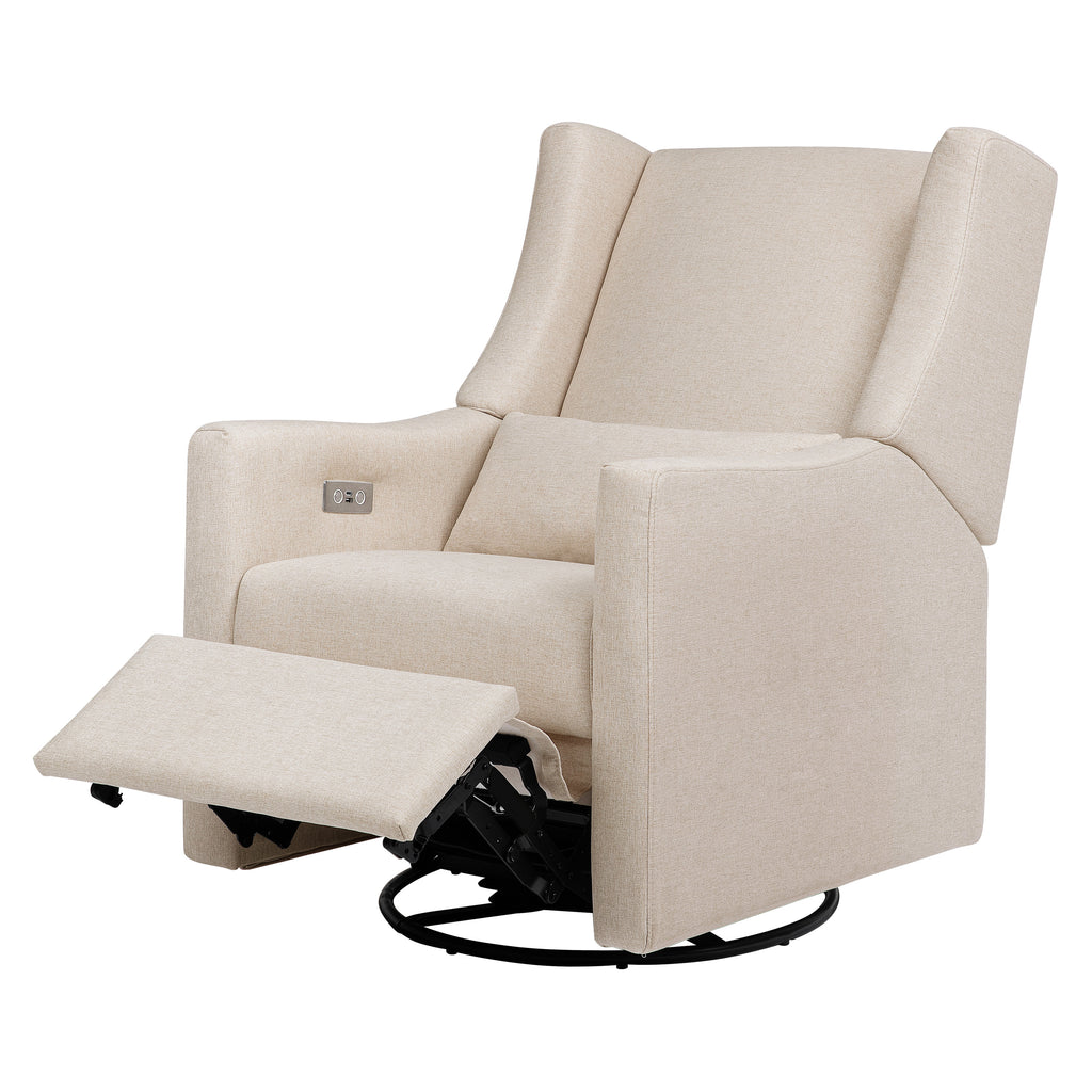 M11288PBEW,Babyletto,Kiwi Glider Recliner w/ Electronic Control and USB in Performance Beach Eco-Weave