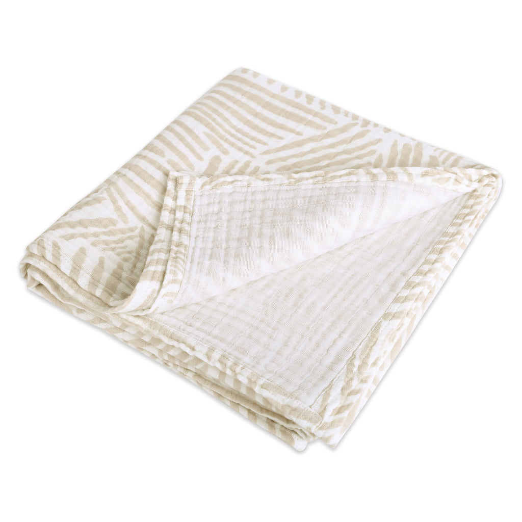 T29238,Babyletto,Oat Stripe Muslin Swaddle in GOTS Certified Organic Cotton