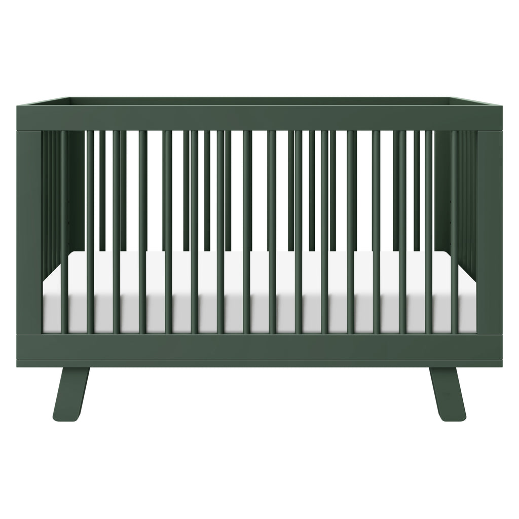 M4201FRGR,Babyletto,Hudson 3-in-1 Convertible Crib w/Toddler Bed Conversion Kit in Forest Green