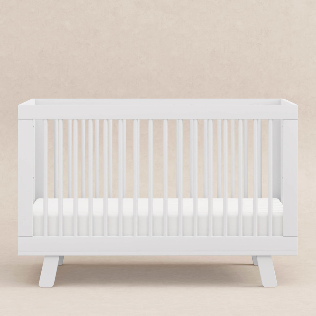 M4201W,Babyletto,Hudson 3-in-1 Convertible Crib w/Toddler Bed Conversion Kit in White Finish