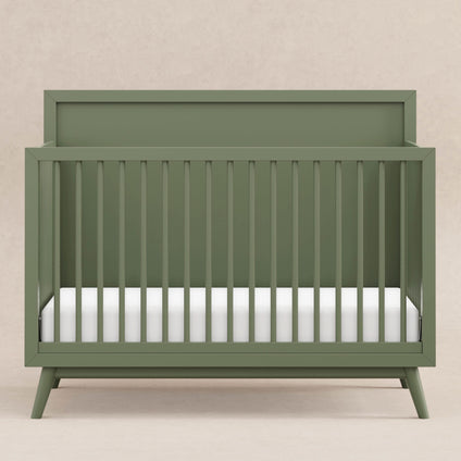 M15901OL,Babyletto,Palma Mid-Century 4-in-1 Convertible Crib w/Toddler Bed Conversion in Olive
