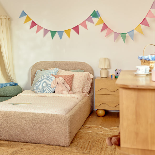 M31160HY,Babyletto Kids,Lido Wave Nightstand in Honey