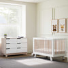 M4201WNX,Babyletto,Hudson 3-in-1 Convertible Crib w/ToddlerBedConversion Kit in White/Washed Natural