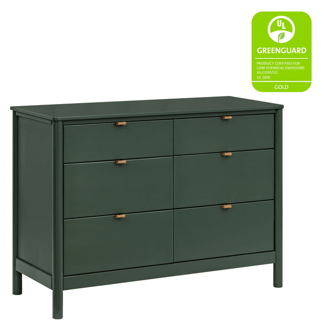 M25616FRGR,Babyletto,Bondi 6-Drawer Assembled Dresser in Forest Green