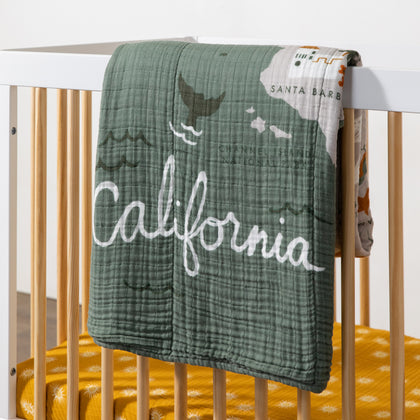 Quilt in 3-Layer GOTS Certified Organic Muslin Cotton
