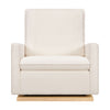 M20984CSHLB,Babyletto,Cali Pillowback Chair and a Half Glider in Chantilly Fleece w/ Light Wood Base