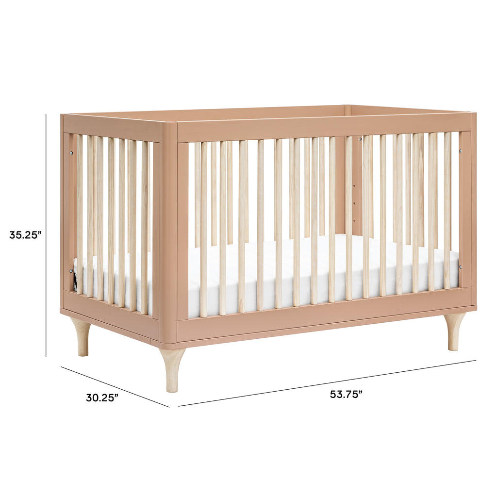 M9001CYNNX,Babyletto,Lolly 3-in-1 Convertible Crib w/Toddler Bed Conversion in Canyon/Washed Natural