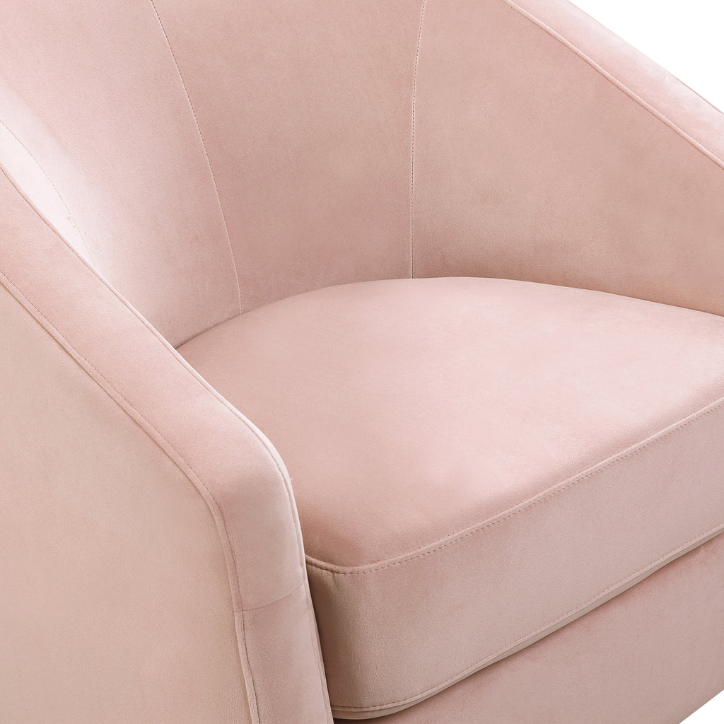 M5887BPV,Babyletto,Madison Swivel Glider in Blush Pink Velvet