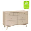 M15916TPE,Babyletto,Palma 7-Drawer Double Dresser  Assembled in Taupe