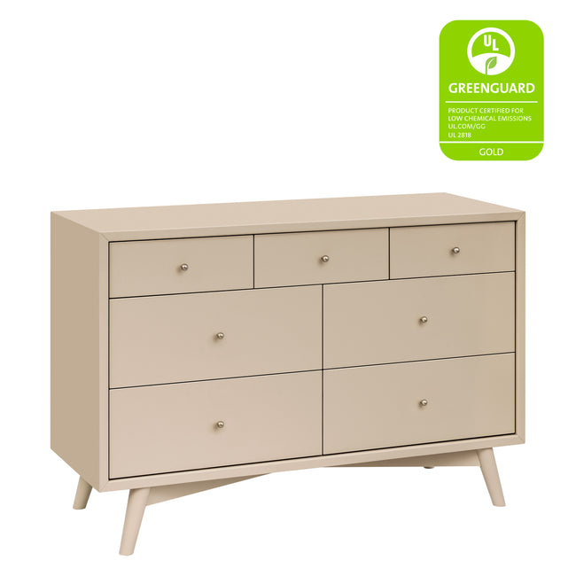 M15916TPE,Babyletto,Palma 7-Drawer Double Dresser  Assembled in Taupe