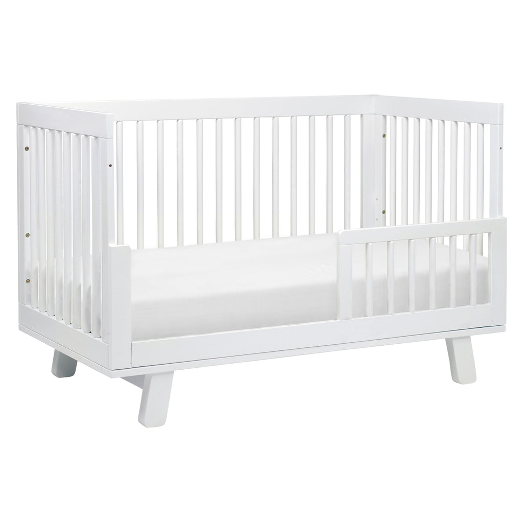 M4201W,Hudson 3-in-1 Convertible Crib w/Toddler Bed Conversion Kit in White Finish