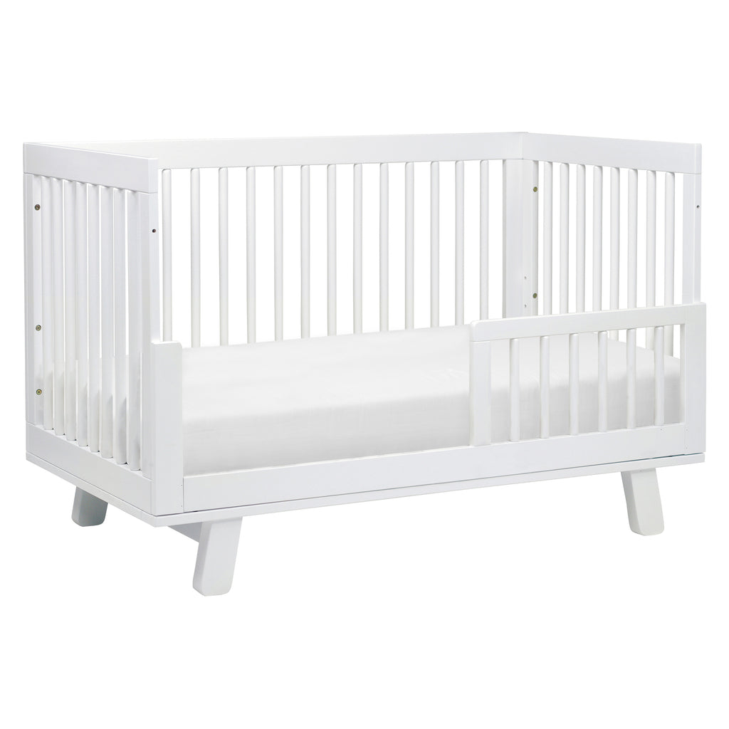 M4201W,Babyletto,Hudson 3-in-1 Convertible Crib w/Toddler Bed Conversion Kit in White Finish