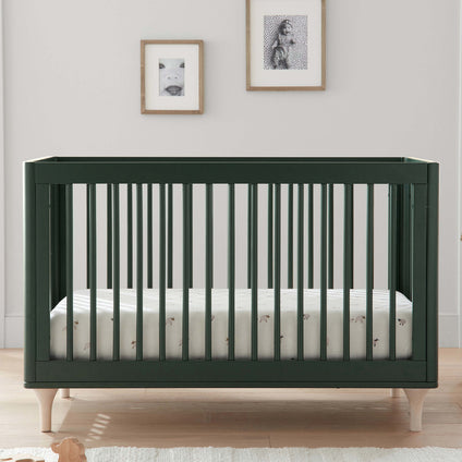M9001FRGRNX,Babyletto,Lolly 3-in-1 Convertible Crib w/Toddler Conversion  Forest Green/Washed Natural