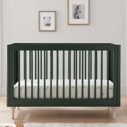 M9001FRGRNX,Babyletto,Lolly 3-in-1 Convertible Crib w/Toddler Conversion  Forest Green/Washed Natural