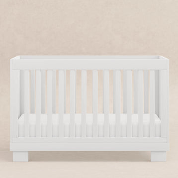 M6701W,Babyletto,Modo 3-in-1 Convertible Crib w/Toddler Bed Conversion Kit in White Finish