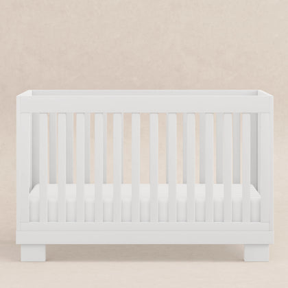 M6701W,Babyletto,Modo 3-in-1 Convertible Crib w/Toddler Bed Conversion Kit in White Finish