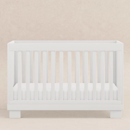 M6701W,Babyletto,Modo 3-in-1 Convertible Crib w/Toddler Bed Conversion Kit in White Finish