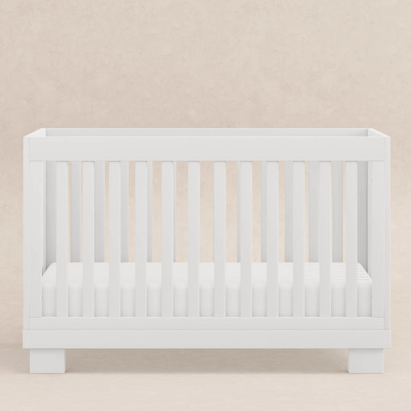 M6701W,Babyletto,Modo 3-in-1 Convertible Crib w/Toddler Bed Conversion Kit in White Finish