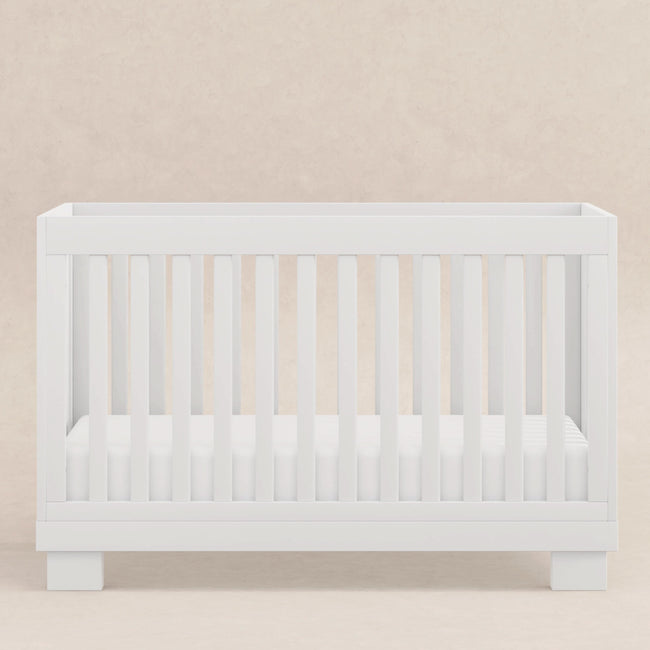M6701W,Babyletto,Modo 3-in-1 Convertible Crib w/Toddler Bed Conversion Kit in White Finish
