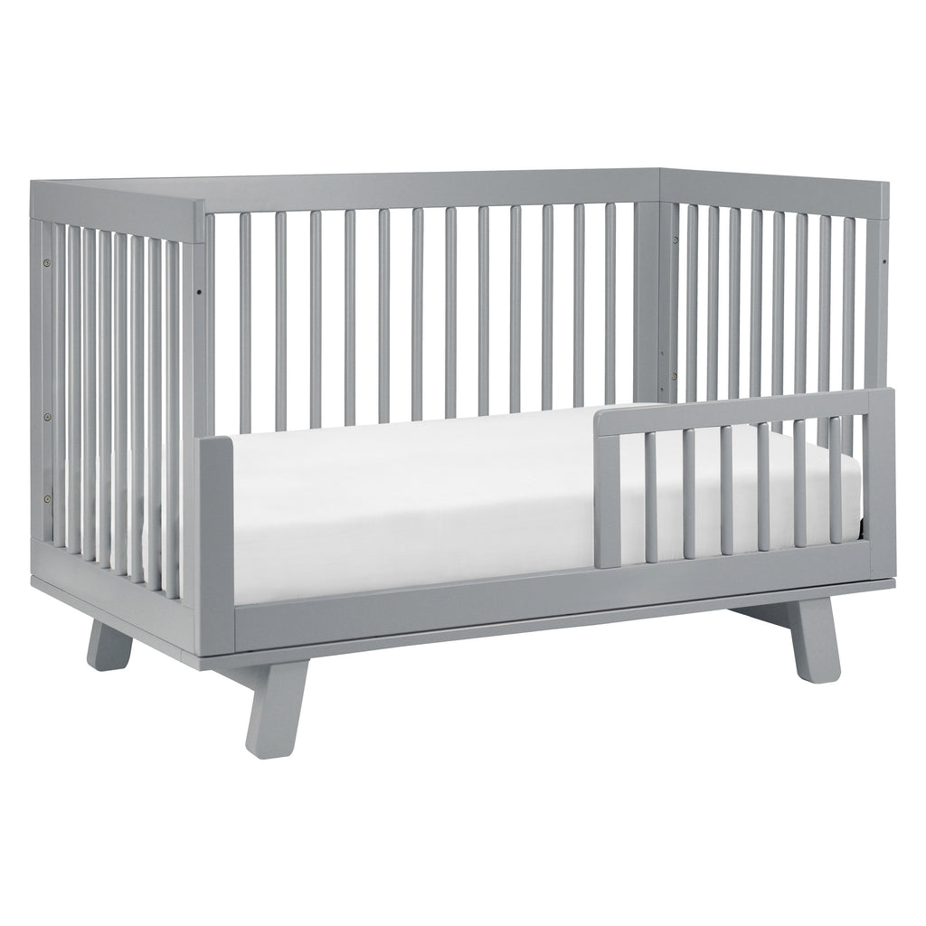 M4201G,Babyletto,Hudson 3-in-1 Convertible Crib w/Toddler Bed Conversion Kit in Grey Finish