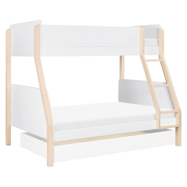 M18495WNX,Babyletto Kids,TipToe Twin-Over-Full Bunk Bed in White and Washed Natural