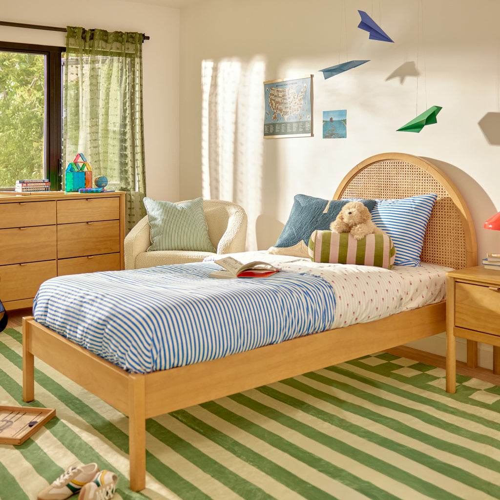 M25969HYNC,Babyletto Kids,Bondi Cane Twin Bed in Honey