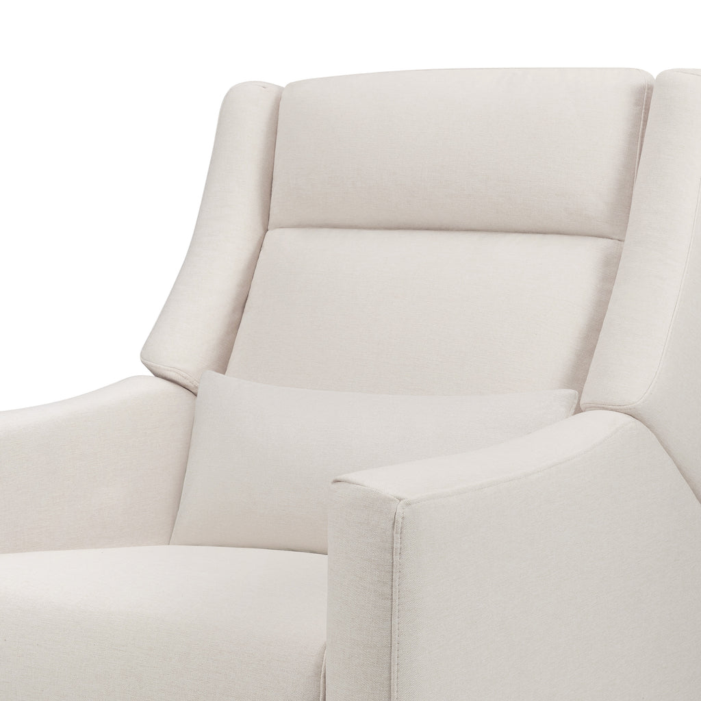 M11286PCMEW,Babyletto,Kiwi Plus Power Glider Recliner w/ Power Headrest in Performance Cream Eco-Weave