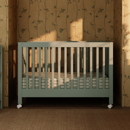 Maki Portable Folding Crib with Toddler Bed Conversion Kit