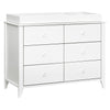M10326W,Babyletto,Sprout 6-Drawer Double Dresser in White