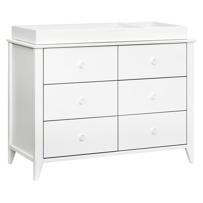 M10326W,Babyletto,Sprout 6-Drawer Double Dresser in White