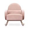 NW17087BPV,Nursery Works,Compass Rocker in Blush Velvet with Rose Gold Legs