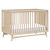 M15401TPE,Babyletto,Peggy Mid-Century 3-in-1 Convertible Crib w/Toddler Bed Conversion Kit in Taupe