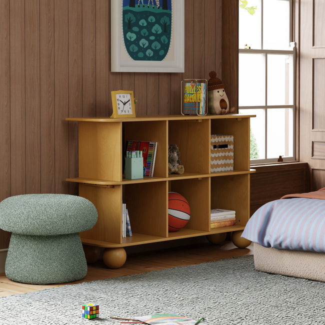 M31811HY,Babyletto Kids,Crosby Open Bookcase in Honey