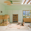 M31111HY,Babyletto Kids,Lido Wave Bookcase in Honey