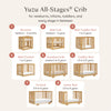 M23401HY,Babyletto,Yuzu 8-in-1 Convertible Crib w/All-Stages Conversion Kits in Honey