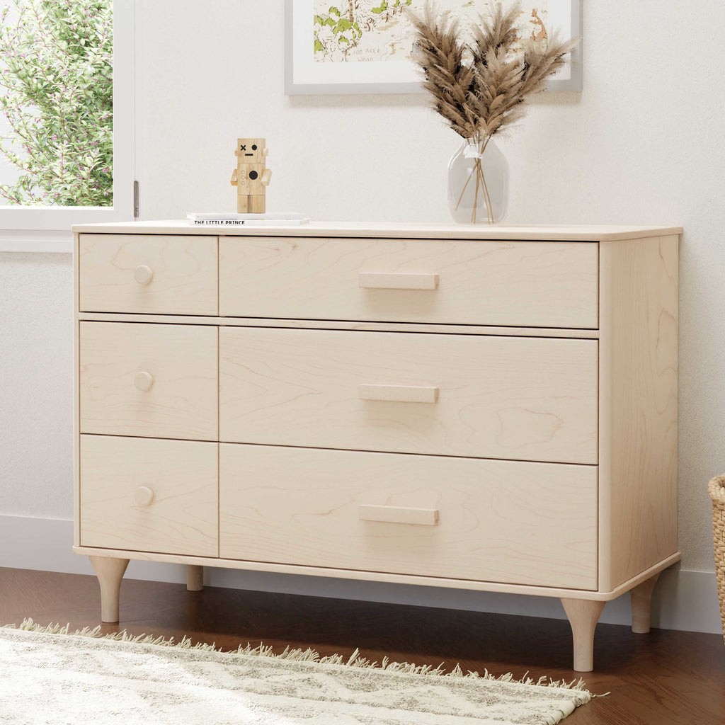 M9016NX,Babyletto,Lolly 6-Drawer Double Dresser  Assembled in Washed Natural