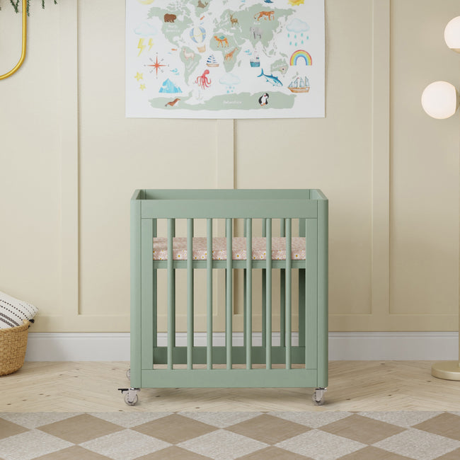 M23401LS,Babyletto,Yuzu 8-in-1 Convertible Crib w/All-Stages Conversion Kits in Light Sage