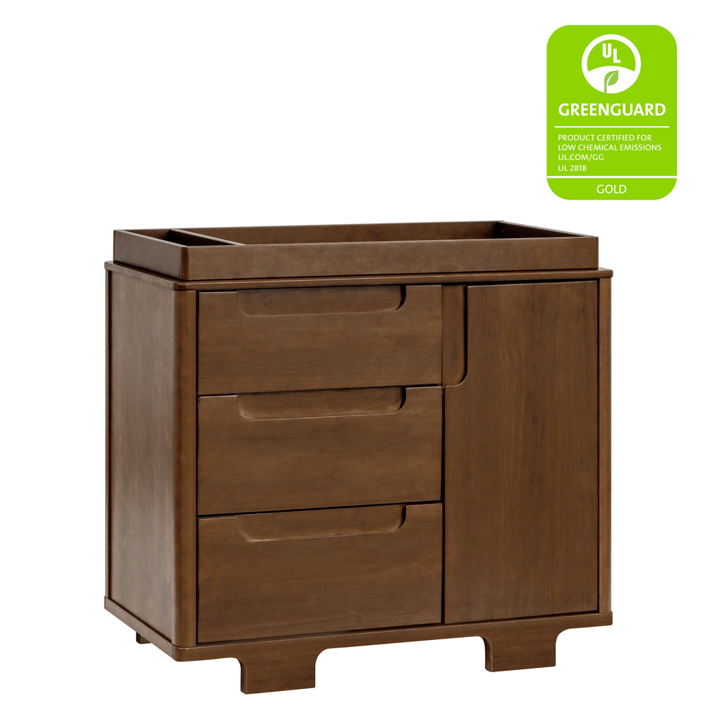 M23423NL,Babyletto,Yuzu 3-Drawer Changer Dresser in Natural Walnut