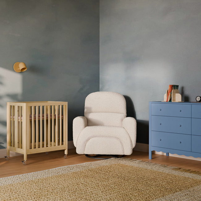 M30880BD,Babyletto,Rolli 9-in-1 Convertible All-Stages® Crib w/ Bassinet & Toddler Bed Kits in Blonde