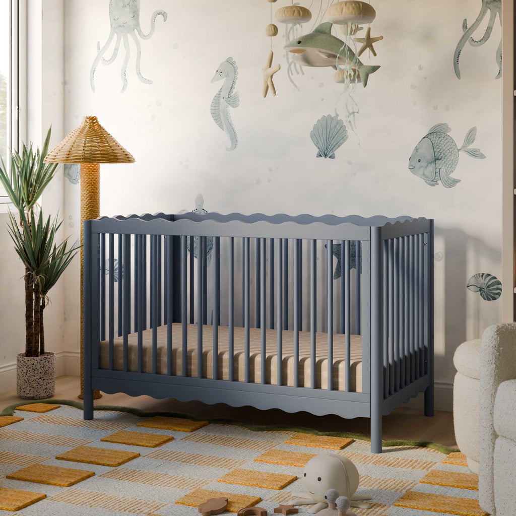 M27901CVB,Babyletto,Swell 4-in-1 Convertible Crib w/Toddler Conversion Kit in Cove Blue