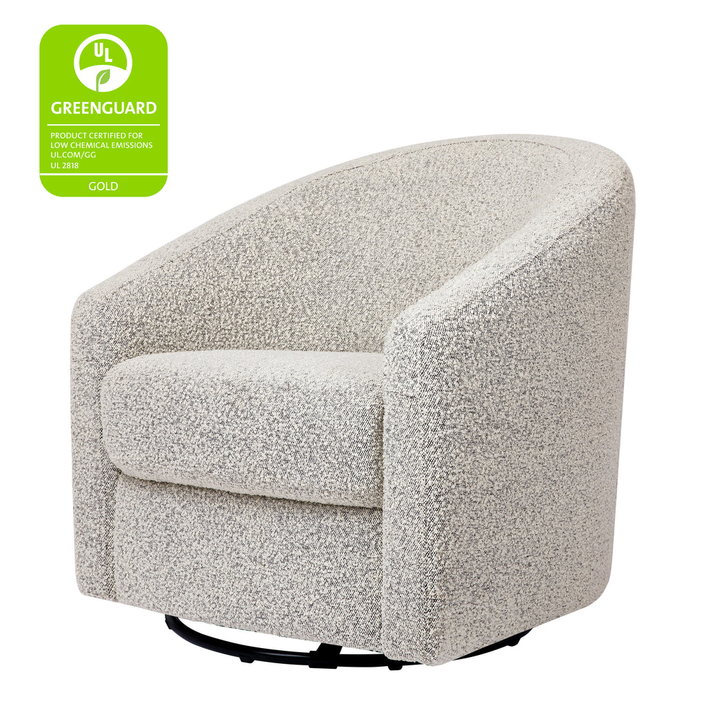 M5887BWB,Babyletto,Madison Swivel Glider in Black White Boucle