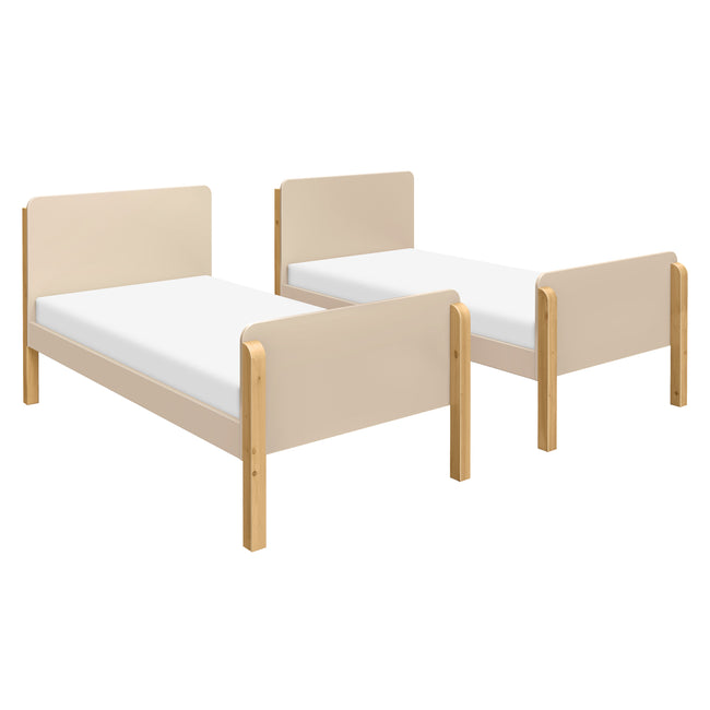 M18494TPEHY,Babyletto Kids,TipToe Bunk Bed in Taupe and Honey