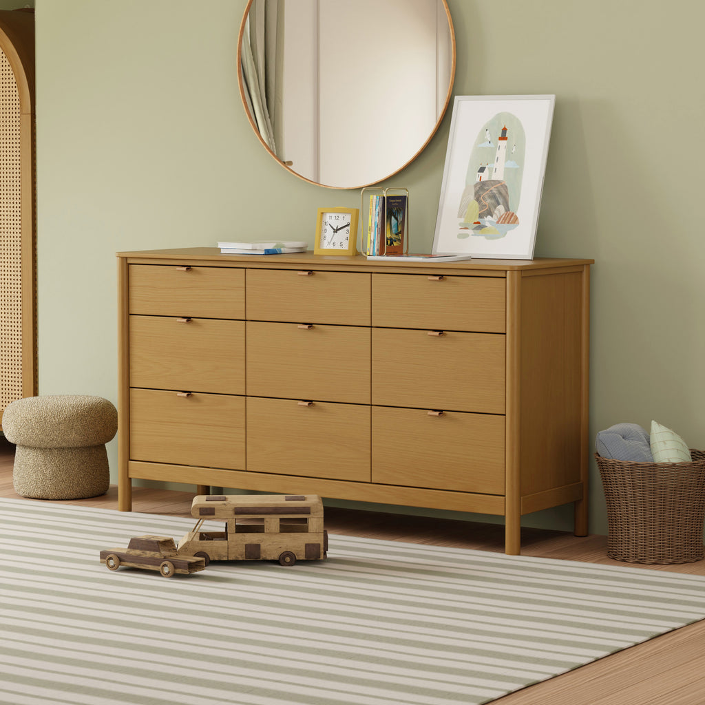 M25928HY,Babyletto Kids,Bondi 9-Drawer Assembled Dresser in Honey