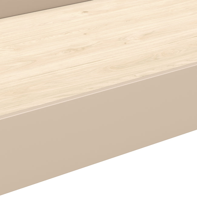 M25973TPE,The MDB Family,Twin Storage Trundle Bed in Taupe