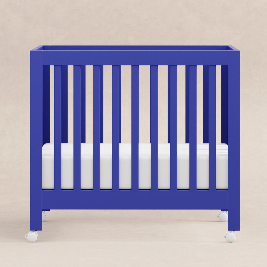 M6698CBT,Babyletto,Origami Mini Crib in Cobalt