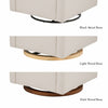 M11286PCMEW,Babyletto,Kiwi Plus Power Glider Recliner w/ Power Headrest in Performance Cream Eco-Weave