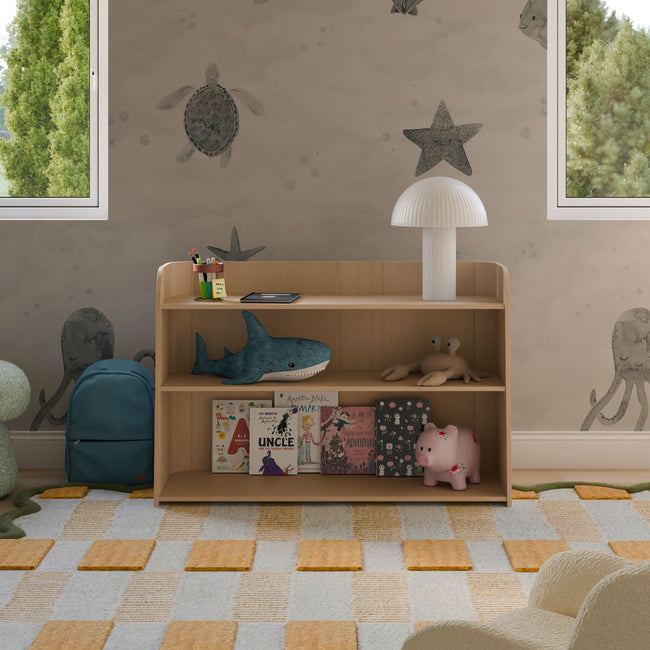 M32211NX,Babyletto Kids,Melo Montessori-Inspired Bookcase in Washed Natural