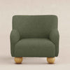 M31903POB,Babyletto Kids,Swoops Kids Chair in Performance Olive Boucle