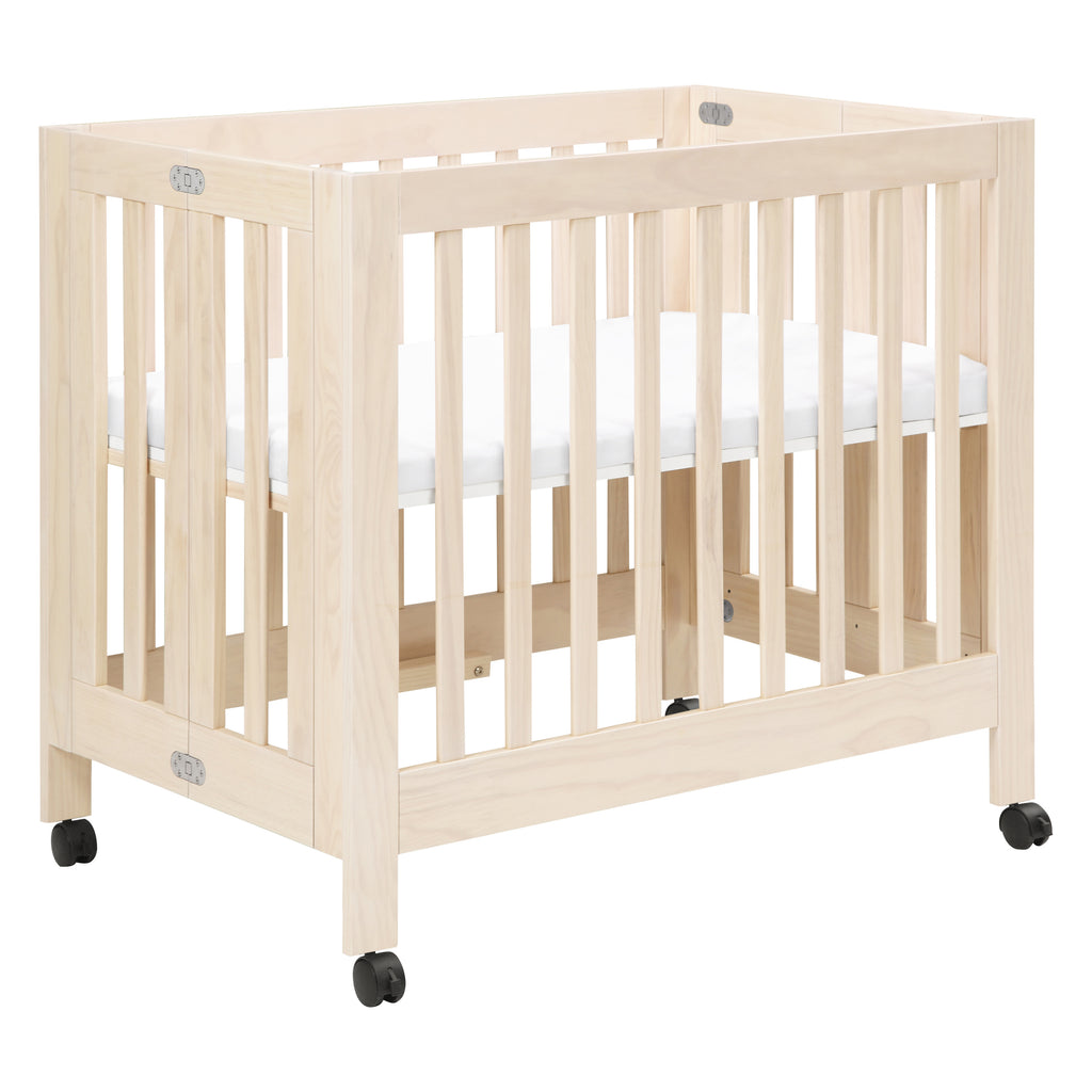 M6698NX,Origami Mini Crib in Washed Natural